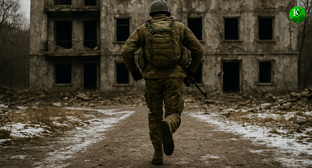 Военный на СВО. Иллюстрация создана «Кавказским узлом» с помощью ИИ в программе Copilot Военный на СВО. Иллюстрация создана «Кавказским узлом» с помощью ИИ в программе Copilot