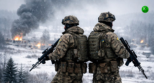 Военнослужащие. Иллюстрация создана "Кавказским узлом" при помощи ИИ в программе Copilot