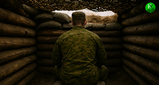 Военный на СВО. Иллюстрация создана «Кавказским узлом» с помощью ИИ в программе Copilot