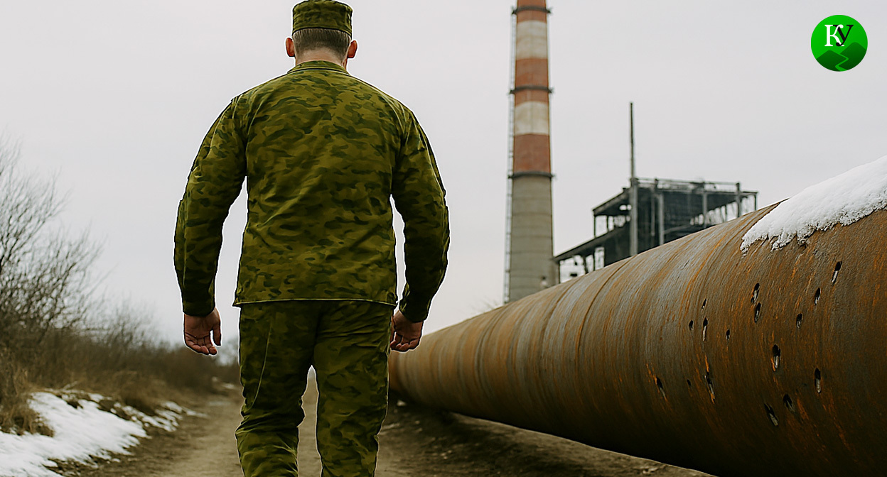 Военный на СВО. Иллюстрация создана «Кавказским узлом» с помощью ИИ в программе Copilot