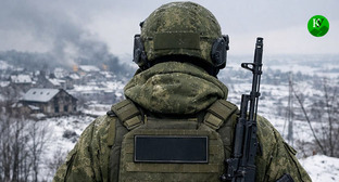 Военнослужащий. Иллюстрация создана для "Кавказского узла" при помощи ИИ в программе Copilot