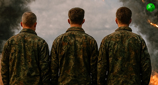 Военные на СВО. Иллюстрация создана «Кавказским узлом» с помощью ИИ в программе Copilot