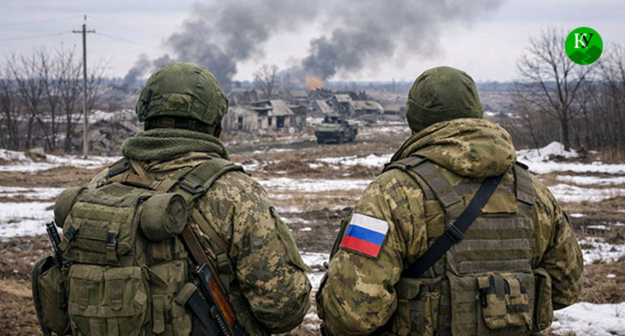 Военнослужащие. Иллюстрация создана "Кавказским узлом" при помощи ИИ в программе Copilot