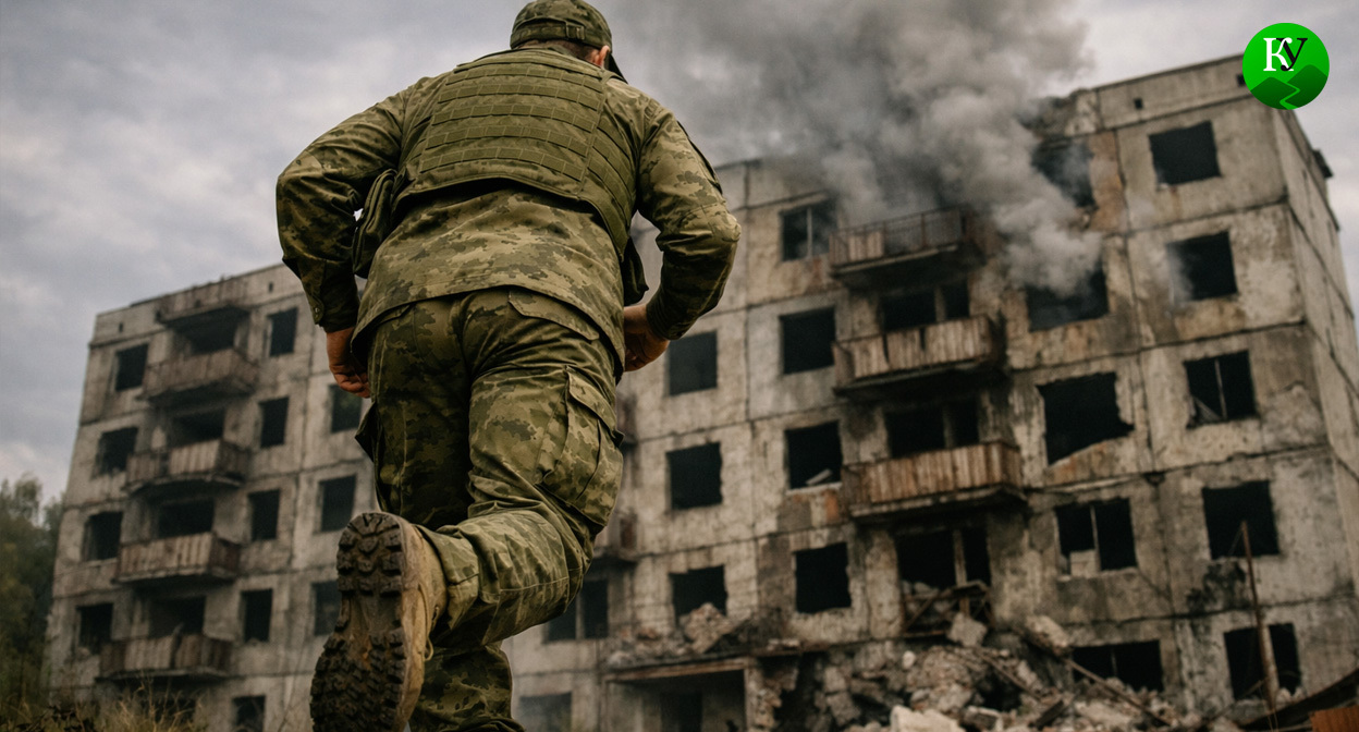 Военный на СВО. Иллюстрация создана «Кавказским узлом» с помощью ИИ в программе Copilot