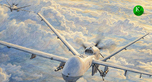 Беспилотники. Иллюстрация создана "Кавказским узлом" при помощи ИИ в программе Copilot