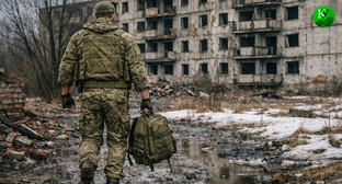 Военный на СВО. Иллюстрация создана «Кавказским узлом» с помощью ИИ в программе Copilot