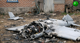 Обломки БПЛА. Иллюстрация создана «Кавказским узлом» с помощью ИИ в программе Copilot