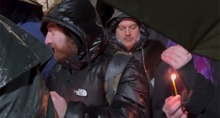 Паминальная панихида в память о 9 апреля. Апрель 2026 г. Скриншот видео https://t.me/Tbilisi_life/45815