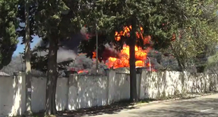 Пожар в Туапсе. 28 апреля 2026 г. Скриншот видео Скриншот видео https://t.me/opershtab23/15822