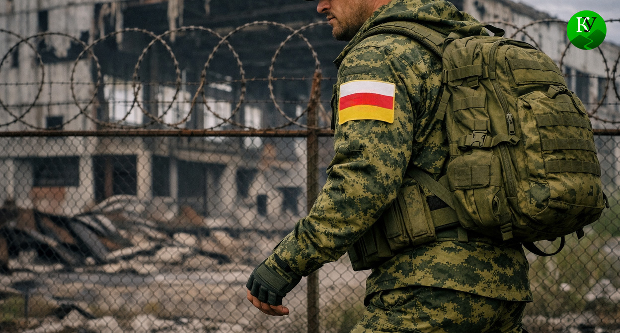 Военный на СВО. Иллюстрация создана «Кавказским узлом» с помощью ИИ в программе Copilot
