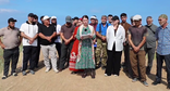 Кадр видеообращения СНТ "Надежда" Карабудахкентского района с просьбой защитить их земли. Фото: Новости ННТ / Telegram-канал
