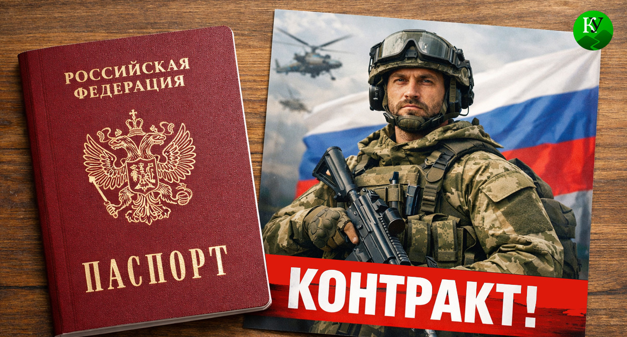 Реклама контракта. Иллюстрация создана «Кавказским узлом» с помощью ИИ в программе Copilot