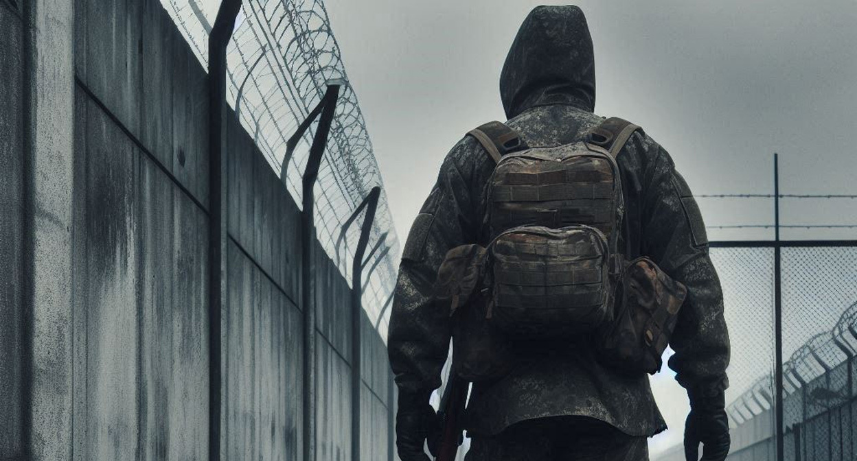 Военный. Иллюстрация создана «Кавказским узлом» с помощью ИИ в программе Copilot