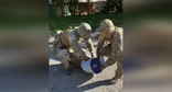 Задержание жителя Санкт-Петербурга, планировавшего поджечь цистерны с топливом на железной дороге. 14 августа 2026 г. Скриншот видео УФСБ России по Ставропольскому краю