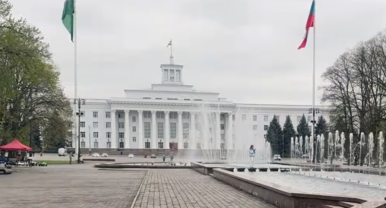 Нальчик. Кадр из видео https://www.youtube.com/watch?v=QwnWEk2MYUM&t=154s