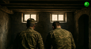 Военные на СВО. Иллюстрация создана «Кавказским узлом» с помощью ИИ в программе Copilot
