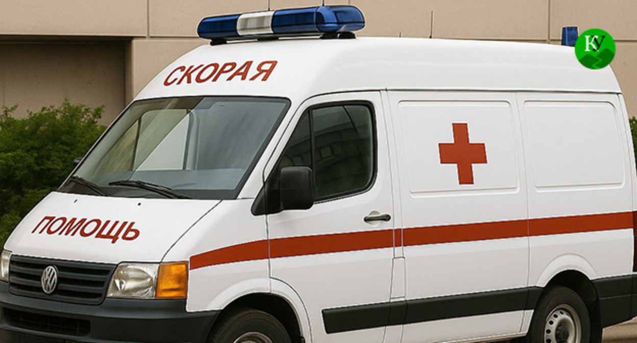 Машина скорой помощи. Иллюстрация создана "Кавказским узлом" при помощи ИИ в программе Copilot