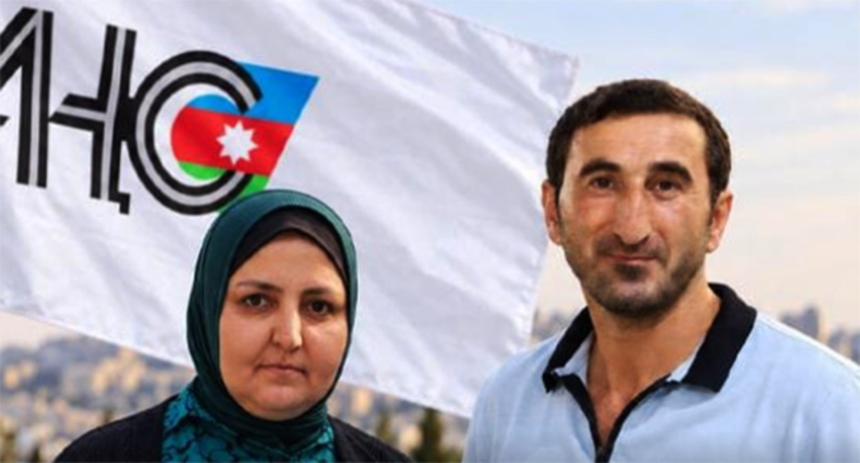 Матанат Туран и Эльмеддин Мурадов. Фото: https://www.meydan.tv/az/article/axcp-nin-bir-uzvun%c9%99-30-sutka-h%c9%99bs-verilib-dig%c9%99ri-saxlanilib/

