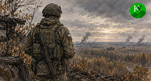 Военнослужащий. Иллюстрация создана "Кавказским узлом" при помощи ИИ в программе Copilot