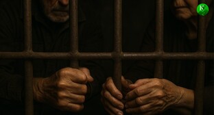 Пенсионеры за решеткой. Иллюстрация создана "Кавказским узлом" с помощью ИИ в программе Copilot