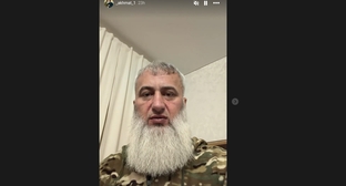 Кадр видеообращения Замида Чалаева. Скриншот публикации на его странице в соцсети. 