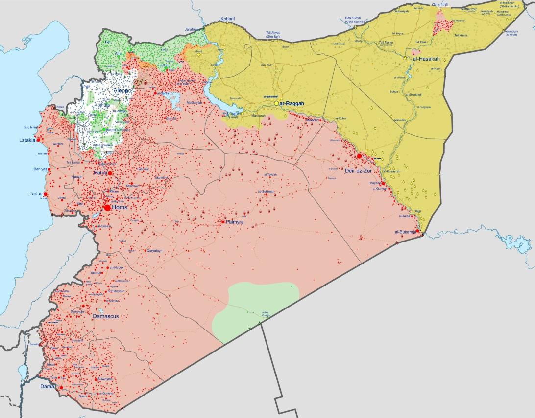 Кавказский Узел | ИГИЛ ликвидирован. Карта и статистика сирийской  гражданской войны